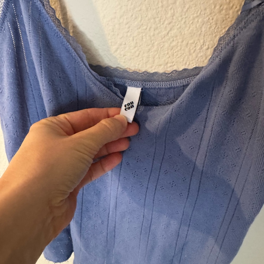 Cou Cou Intimates Women's Blue Camisole Top